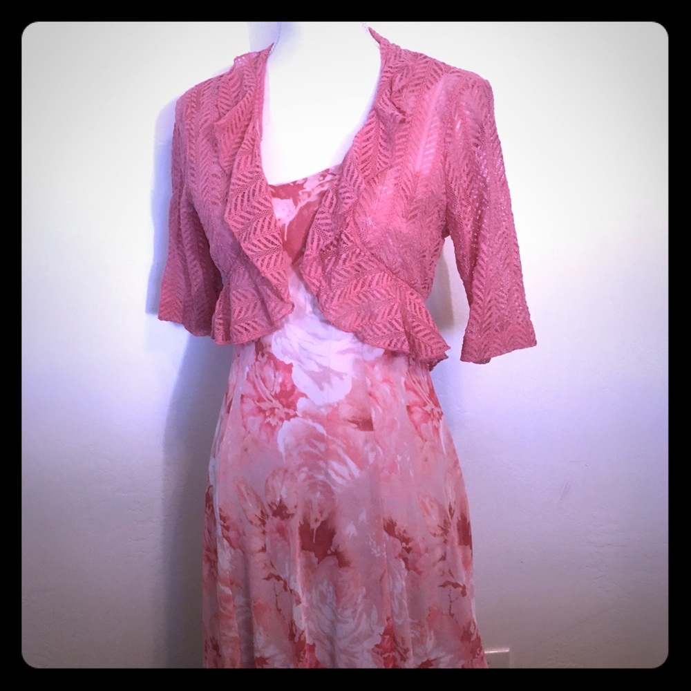 Connected Apparel sleeveless dress with top